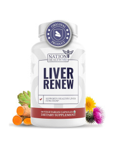 Suplemento Hepático Renovar Hígado Nation Health MD - 60 Cápsulas