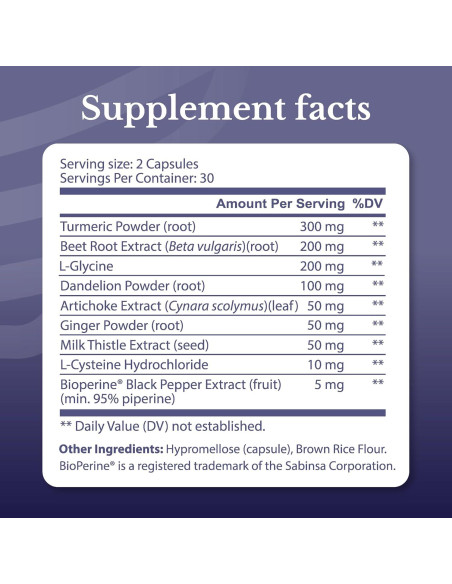 Suplemento Hepático Renovar Hígado Nation Health MD - 60 Cápsulas