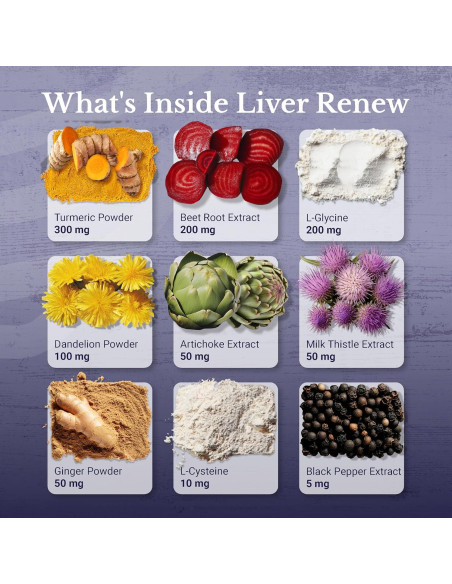 Suplemento Hepático Renovar Hígado Nation Health MD - 60 Cápsulas