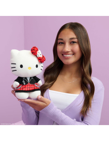 Peluche Hello Kitty Punks Rojos Jazwares 20 cm Oficial