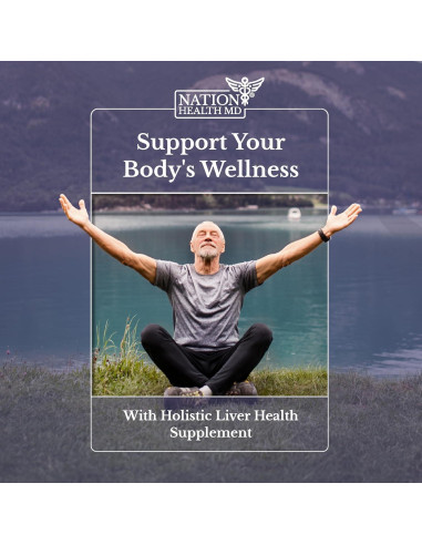 Suplemento Hepático Renovar Hígado Nation Health MD - 60 Cápsulas