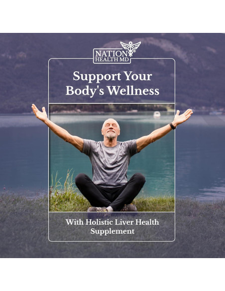 Suplemento Hepático Renovar Hígado Nation Health MD - 60 Cápsulas