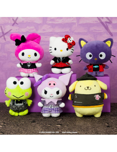 Peluche Hello Kitty Punks Rojos Jazwares 20 cm Oficial