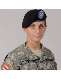 Boina Militar de Lana Nawati para Mujeres - Color Negro 2