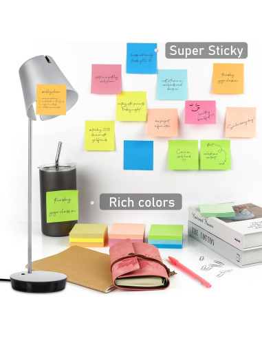 Notas Adhesivas Coloridas NESCCI 3x3" 1000 Hojas Total