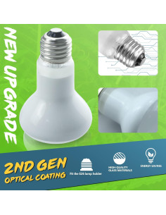 Bombillas de Calor LUCKY HERP 50W para Reptiles - Paquete de 2 2