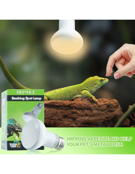 Bombillas de Calor LUCKY HERP 50W para Reptiles - Paquete de 2