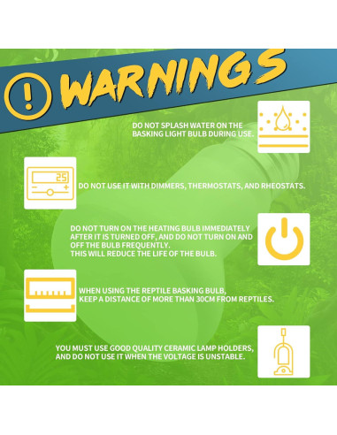 Bombillas de Calor LUCKY HERP 50W para Reptiles - Paquete de 2