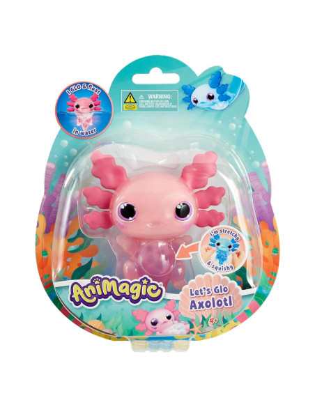 Axolote Let's Glo Goliath Rosa Interactivo 17.78x20.32cm