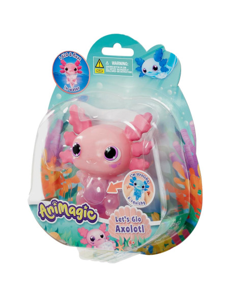 Axolote Let's Glo Goliath Rosa Interactivo 17.78x20.32cm