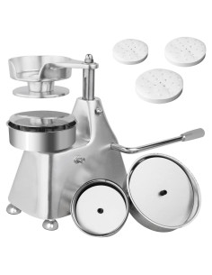 Prensa de Hamburguesas Hakka Acero Inoxidable 3 Moldes 1200 Papeles