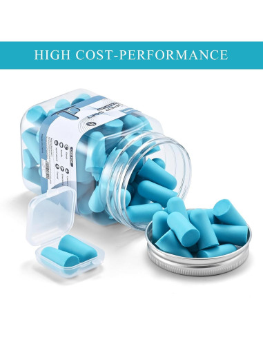 30 Pares Tapones de Espuma Suave Lenicany 35dB Protección Auditiva