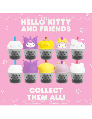 Figura Squishy Hello Kitty y Amigos - Cápsula Sorpresa Boba