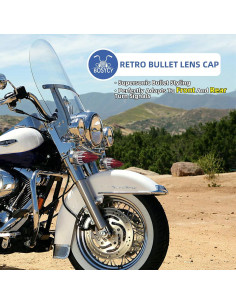 Cubiertas de Lente de Señales de Giro Harley 3.2" Rojas - Paquete de 2 2