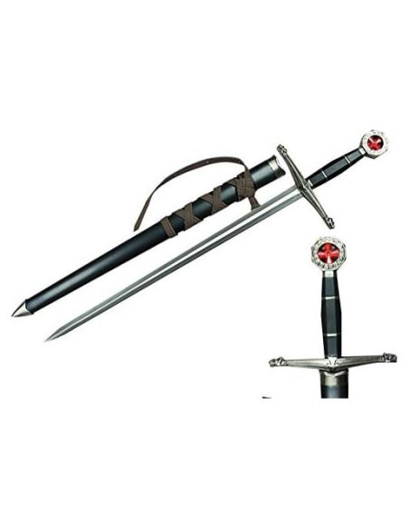 Espada Corta Templaria con Vaina Colección del Caballero