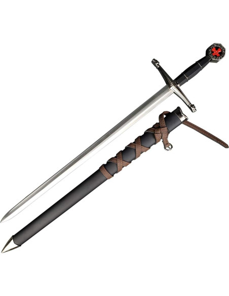 Espada Corta Templaria con Vaina Colección del Caballero