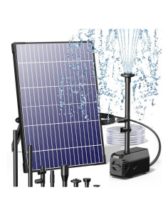 Bomba de Fuente Solar Biling 12W con Filtración y Accesorios