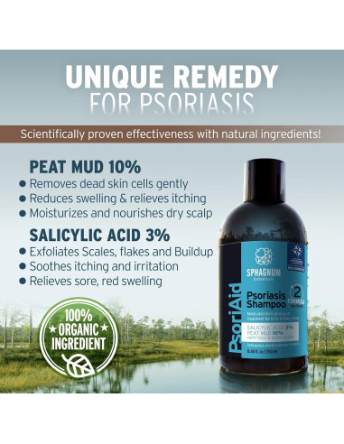 Juego de Champú y Acondicionador Sphagnum 250 ml x 2 - Psoriasis