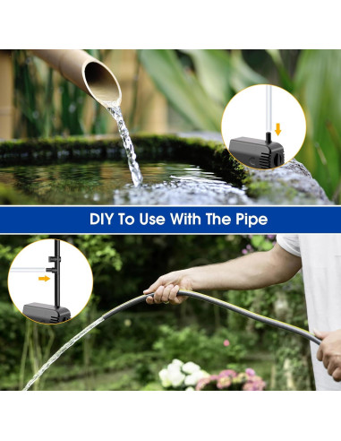 Bomba de Fuente Solar Biling 12W con Filtración y Accesorios