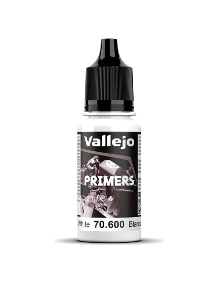 Imprimación Acrílica Blanca Vallejo 18 ml Mate para Aerografía