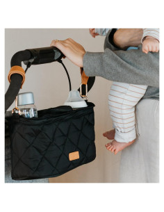 Organizador de Cochecito ZICOTO Negro con 2 Portavasos 35.1x16.5x13 cm