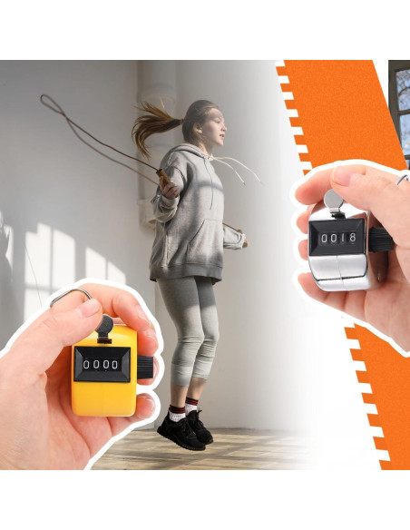 Contador Manual Clicker 16 Pcs Kathfly 4 Dígitos Colorido