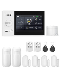 Sistema de Alarma Inalámbrico PGST 12 Piezas WiFi 4G Seguridad