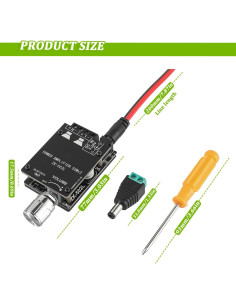 Placa Amplificadora Bluetooth EPLZON ZK-502L 50W+50W 5-24V 2