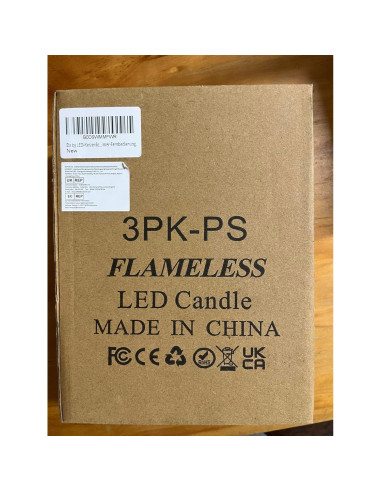 Vela Sin Llama Da por con Control Remoto y Temporizador - Set 3 Piezas