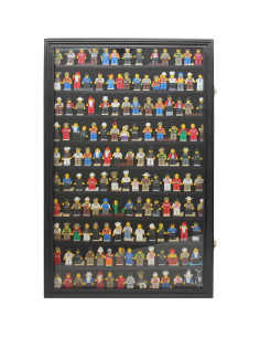 DisplayGifts Marco de Exhibición para Minifiguras Negro 40.64x73.66 cm 2