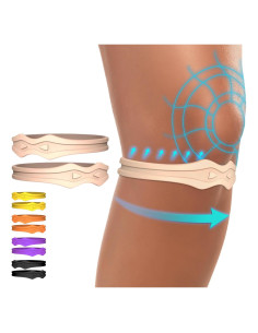 Faja de Rodilla Fitgeno Beige - Soporte Patelar para Alivio del Dolor