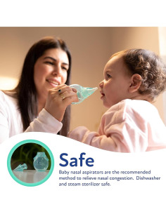 Aspirador Nasal Dr. Talbot para Bebés - Silicona - Elefante Azul 2