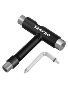 Herramienta multifuncional Vanpro para skateboard - Negro