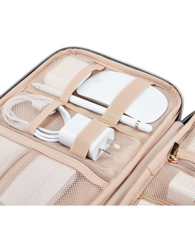 Estuche Organizador de Cables NISHEL Azul Egeo 26.7x19.1cm