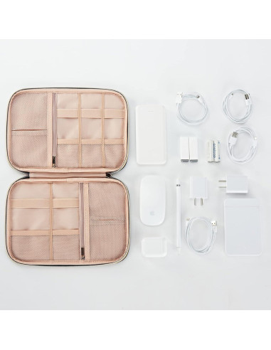 Estuche Organizador de Cables NISHEL Azul Egeo 26.7x19.1cm