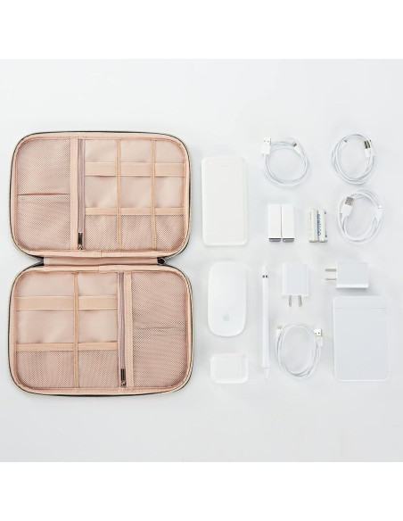 Estuche Organizador de Cables NISHEL Azul Egeo 26.7x19.1cm