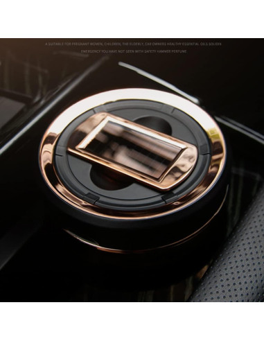 Cenicero de coche Zacxoxsr con tapa y luz LED azul