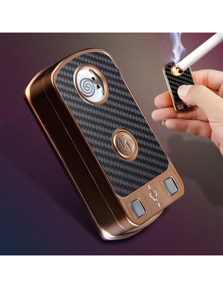 Cenicero de coche Zacxoxsr con tapa y luz LED azul