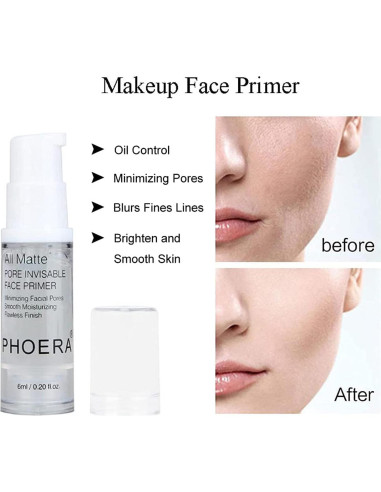 Base de Maquillaje PHOERA CC 101 Porcelana + 01 Marfil