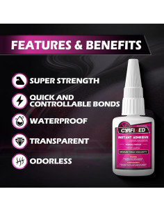 Super Glue Cianoacrilato CYAFIXED 28.35g Adhesivo Multiuso 2