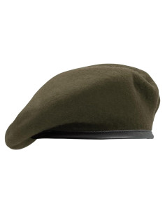 Boina Militar de Lana Unisex Verde Ejército Ajustable