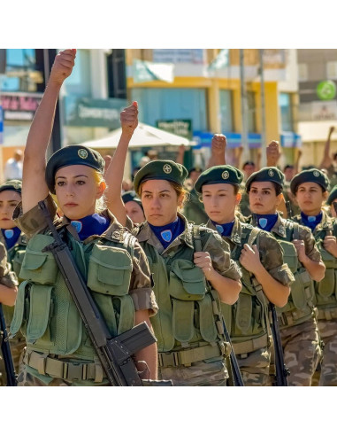 Boina Militar de Lana Unisex Verde Ejército Ajustable