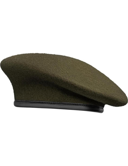 Boina Militar de Lana Unisex Verde Ejército Ajustable