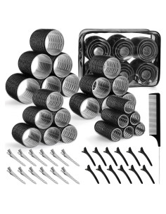 Juego de Rulos Autoadhesivos Obeoby - 50 Piezas en 4 Tamaños