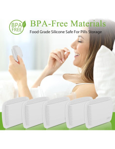 Organizador de Pastillas Hion Bolsa de Silicona Compacta 1 Pieza 2