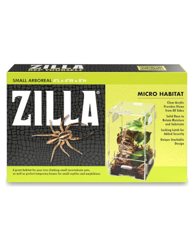 Terrario Zilla Micro Habitat Pequeño para Reptiles y Anfibios