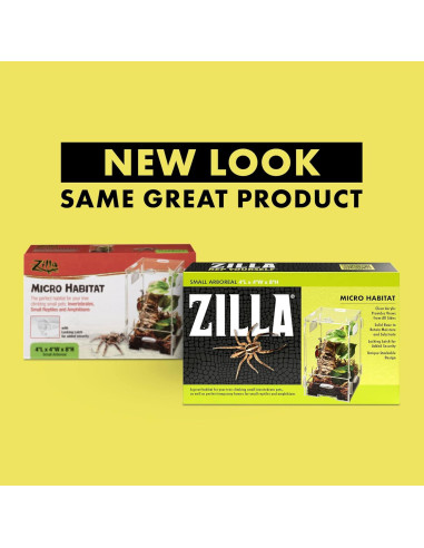 Terrario Zilla Micro Habitat Pequeño para Reptiles y Anfibios