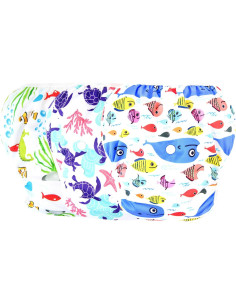 Paquete de 3 Pañales de Natación Langsprit para Bebé Pequeño 2