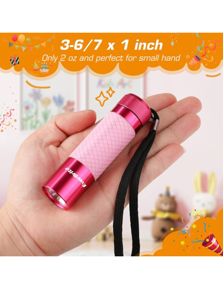 Linternas LED Mini EverBrite - Paquete de 3, Aluminio, 50 Lúmenes