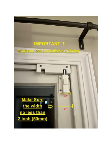 Cerradura de Seguridad para Puertas Corredizas SDGINA - Blanca